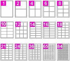 Address labels sheets for sale  LEICESTER