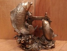 Messing figur karpfen gebraucht kaufen  Brackel
