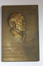 Médaille fondation carnegie d'occasion  Frejus