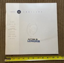 1993 cadillac brochure d'occasion  Expédié en Belgium