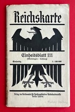 Alte landkarte 111 gebraucht kaufen  Dresden