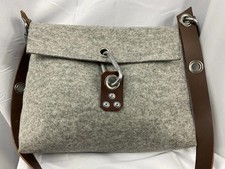 Bolsa tiracolo RAMBAG.CO.UK cinza lã feltro dobrável comprar usado  Enviando para Brazil