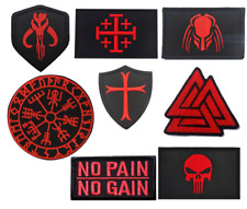 Patches bordados oficiais VELCRO® preto e vermelho emblema de combate Airsoft Reino Unido comprar usado  Enviando para Brazil