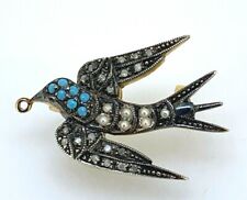 Brosche taube perle gebraucht kaufen  Berlin