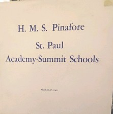 St Paul Academy Summit Schools H.M.S. Pinafore VG+ Vinyl Private Press 1962  comprar usado  Enviando para Brazil