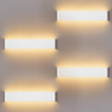 LEDMO 16W Kinkiet Biały - zestaw 4 kinkietów do wnętrz | Towar B na sprzedaż  PL