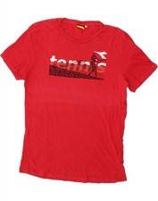 Camiseta masculina gráfica DIADORA XL algodão vermelho BU09, usado comprar usado  Enviando para Brazil
