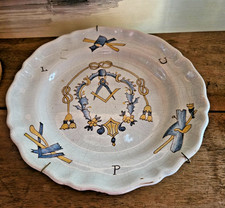 Ancienne assiette maconnique d'occasion Ancienne assiette maconnique d'occasion  Bourg-de-Péage