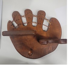 Forma de luva de beisebol vintage prateleira de madeira decoração de parede esporte quarto infantil, usado comprar usado  Enviando para Brazil