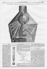 Caldeira de tubo de água PETERSEN & MACDONALD impressão antiga 1895, usado comprar usado  Enviando para Brazil