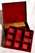 Usado, Brinco de metal joia ninho bugiganga caixa de viagem organizador VTG LER bolso com defeito comprar usado Usado, Brinco de metal joia ninho bugiganga caixa de viagem organizador VTG LER bolso com defeito comprar usado  Enviando para Brazil