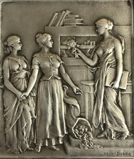 Médaille plaque argent d'occasion  France