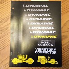 Dynapac operators manual for sale  Sugar Grove