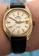 Relógio automático feminino década de 1970 Swiss GP Royce 17 joias como data 5103 com manutenção comprar usado  Enviando para Brazil