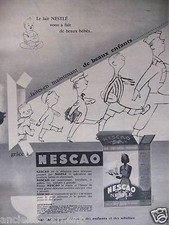 Publicité 1956 nescao d'occasion  Compiègne
