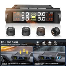 Sistema de monitoramento de pressão de pneus solar/USB sem fio TPMS monitor em tempo real de pneus comprar usado  Enviando para Brazil