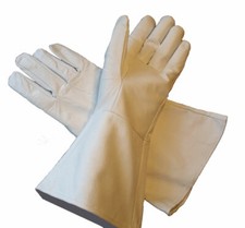 White leather gauntlet for sale  Medford