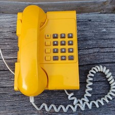 Vtg yellow telephone for sale  WOKING