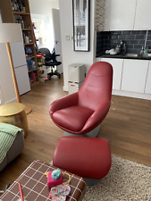 Habitat red leather for sale  LONDON