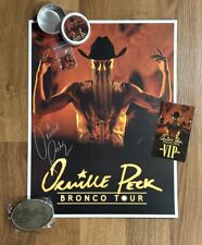 **FIRMADO** Póster Orville Peck VIP 2022 Bronco Tour Cinturón Hebilla Pass Guitarra Pick, usado segunda mano  Embacar hacia Argentina