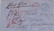 1860 transatlantic cover for sale  Ephrata