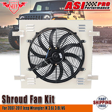 Ventilador elétrico radiador + cobertura + relé para 07-17 Jeep Wrangler JK 3.6L 3.8L V6 EUA comprar usado  Enviando para Brazil