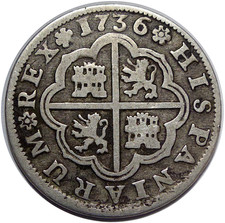 Espagne reales 1736 d'occasion  Provins
