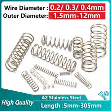 Molas de compressão de aço inoxidável diâmetro de fio 0,2 mm 0,3 mm 0,4 mm mola de pressão pequena, usado comprar usado Molas de compressão de aço inoxidável diâmetro de fio 0,2 mm 0,3 mm 0,4 mm mola de pressão pequena, usado comprar usado  Enviando para Brazil