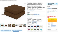 Patio chair cushions for sale  Fairfax