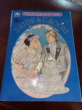 BRIDE & GROOM PAPER DOLL BOOK by Golden Virginia Lucia * 1988 UNUSED comprar usado  Enviando para Brazil