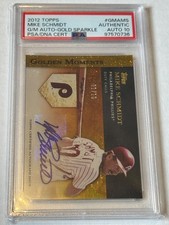 Usado, 2012 Mike Schmidt Topps Golden Moments Golden Sparkle 1/10 Auto PSA 10 Phillies comprar usado  Enviando para Brazil