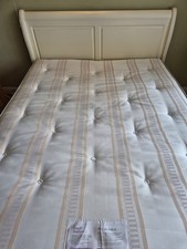 white sleigh bed for sale  DUDLEY
