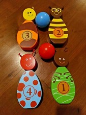 Giocattoli bowling legno usato  Roma