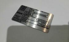 Fiat 128 X1/9 x 1/9 1300 1.3 placa de identificação número do chassi ID Bertone NOVO, usado comprar usado  Enviando para Brazil