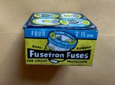 Fusíveis vintage Bussman Fusetron T 15 elemento duplo-1 caixa de 4-NOS comprar usado  Enviando para Brazil