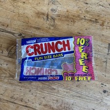Bolsa de doces vintage Crunch Bar junk food anos 90 vazia Nestlé foodie tamanho divertido comprar usado  Enviando para Brazil