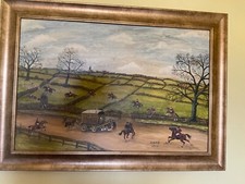 Naive painting fox for sale  HOLYHEAD