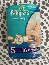 Używany, Vintage Pieluchy Pieluchy Couche Pampers Baby Dry Active Baby Rozmiar 5 2012 na sprzedaż  PL