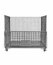 Pacote com 5 recipientes de armazenamento de fio dobráveis - 30"A x 39"L x 47"W aço comprar usado  Enviando para Brazil
