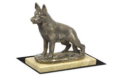 Owczarek niemiecki statuetka na piaskowym kamieniu Art-Dog, używany na sprzedaż  PL
