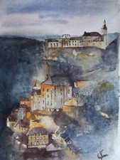 Original watercolor signed d'occasion  Expédié en Belgium