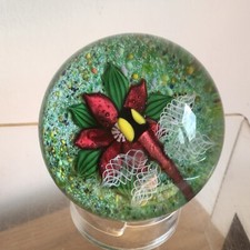 Vintage Escocês John Deacons Abajur Borboleta e Flor Grande Vidro Peso de Papel comprar usado  Enviando para Brazil