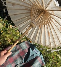 Japanese floral parasol for sale  LLANIDLOES