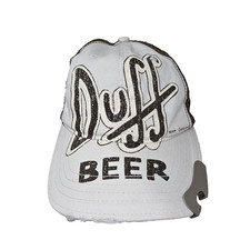 Boné masculino The Simpsons Duff Beer 2008 abridor de garrafa marrom branco raro Snapback, usado comprar usado  Enviando para Brazil