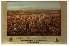 Usado, Cartão postal moderno Custer's Last Fight, Anheuser Busch Budweiser, George, anúncio de cerveja comprar usado  Enviando para Brazil