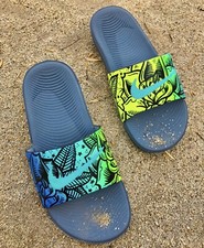 Sandálias Nike Feminina Benassi Jdi Slide Personalizadas Pintadas à Mão Rosas Azul - Novo sem etiquetas Tamanho 7 comprar usado  Enviando para Brazil