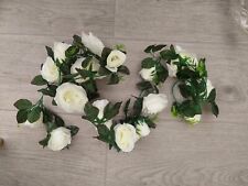 White silk rose for sale  WOKING