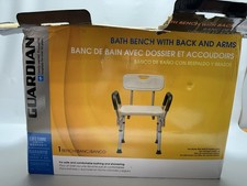 Banco de banho Guardian com costas e braços, cadeira de banho ajustável comprar usado Banco de banho Guardian com costas e braços, cadeira de banho ajustável comprar usado  Enviando para Brazil