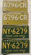 1968 michigan license plate for sale  Jeffersonville