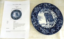 Placa Wedgwood Etruria Flow azul fevereiro “meses”, Helen Miles, vitoriana comprar usado  Enviando para Brazil